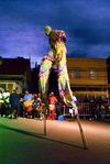 Stilt walker in Trinidad & Tobago's Carnival