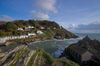This is the harbour entrance to a small and beautiful fishing village in Cornwall called Polperro.
