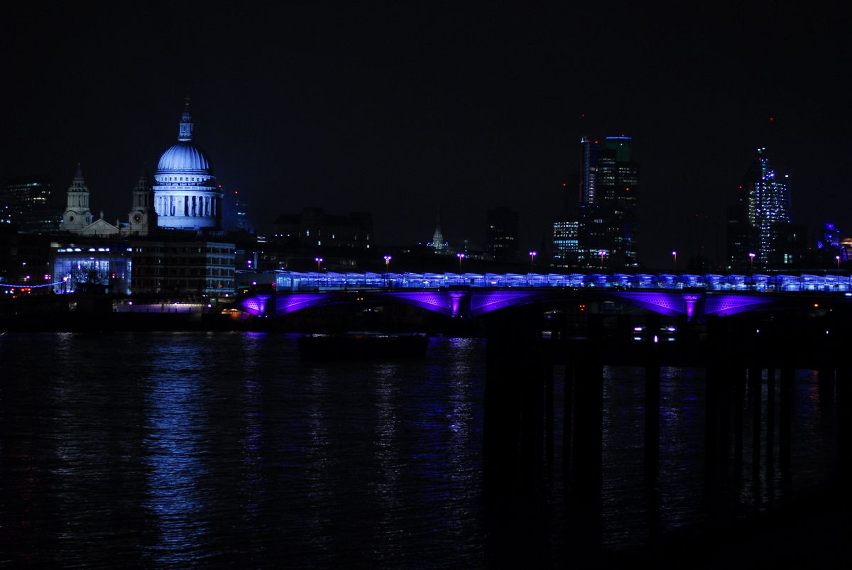 Bridge in the night