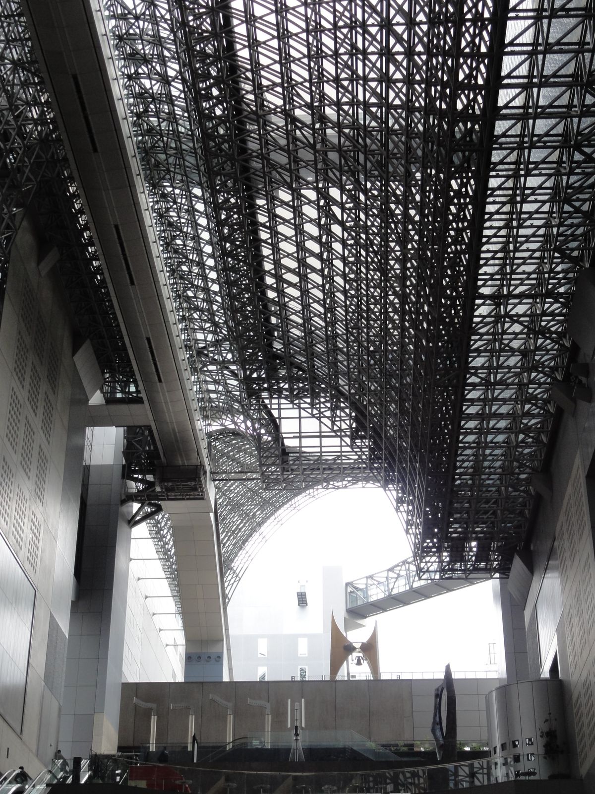 The amazing roof of Kyoto train station