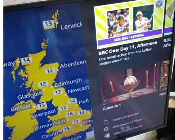 New Bravia when pressed Red