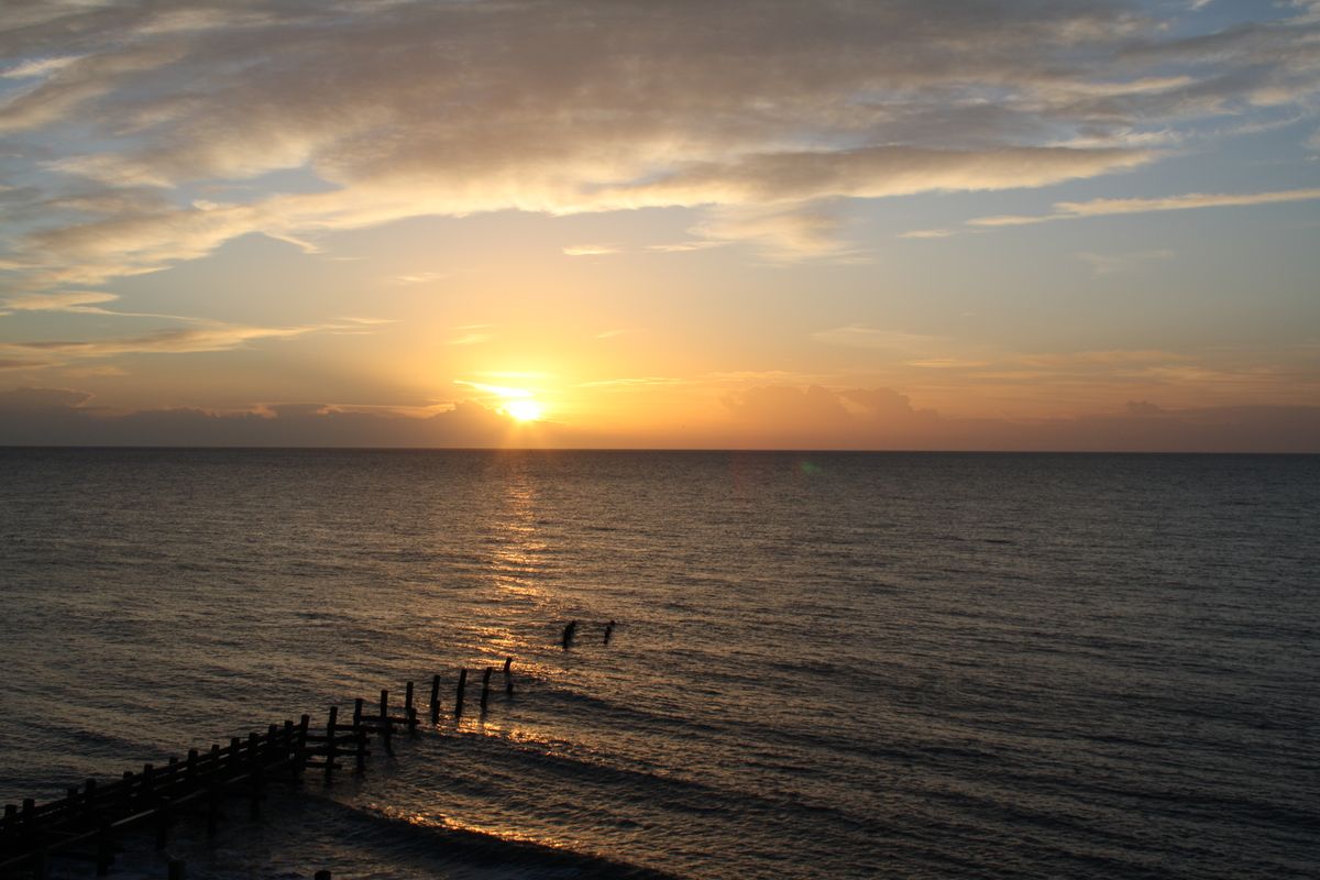 5am Sunrise on the coast of Norfolk 