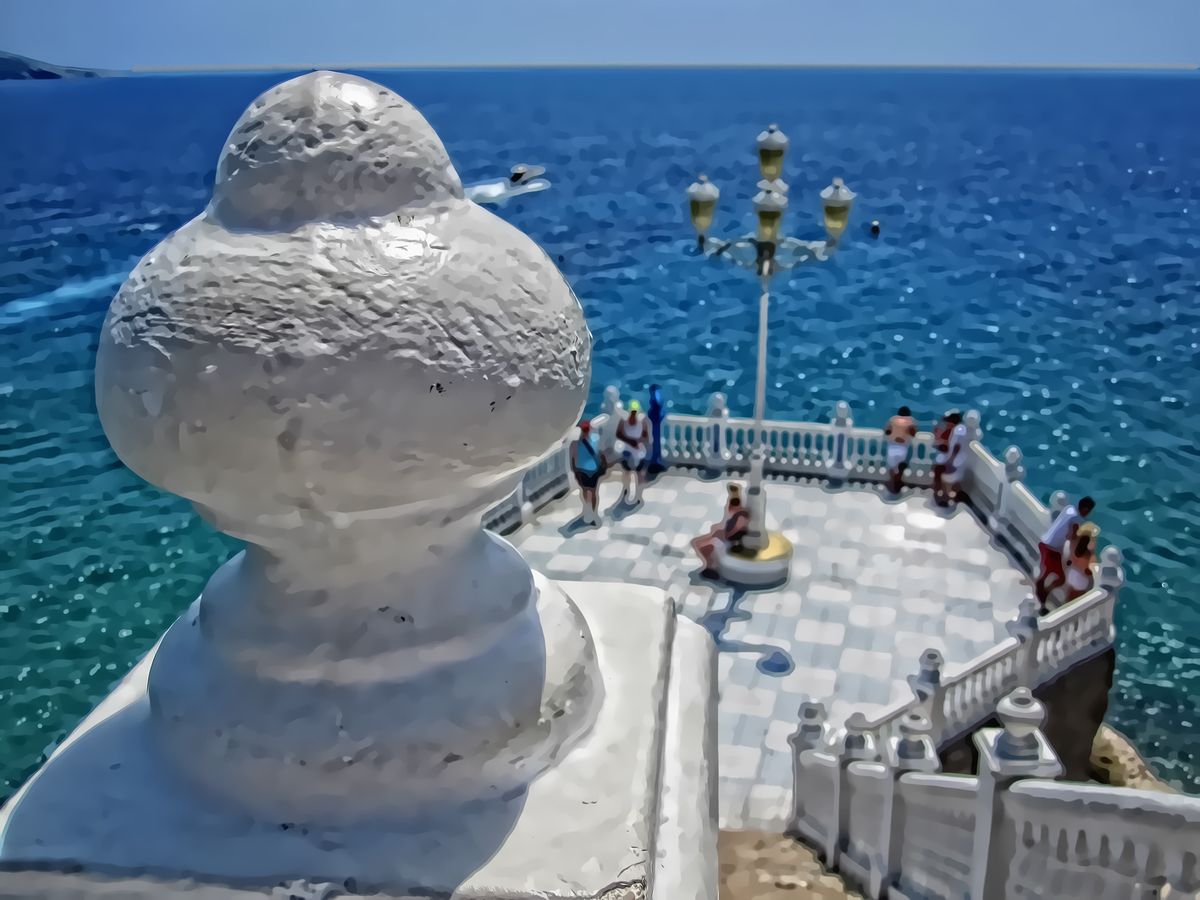 Vista del Mediterraneo desde Benidorm