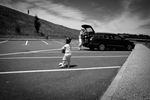 Parking sur la route des vacances,